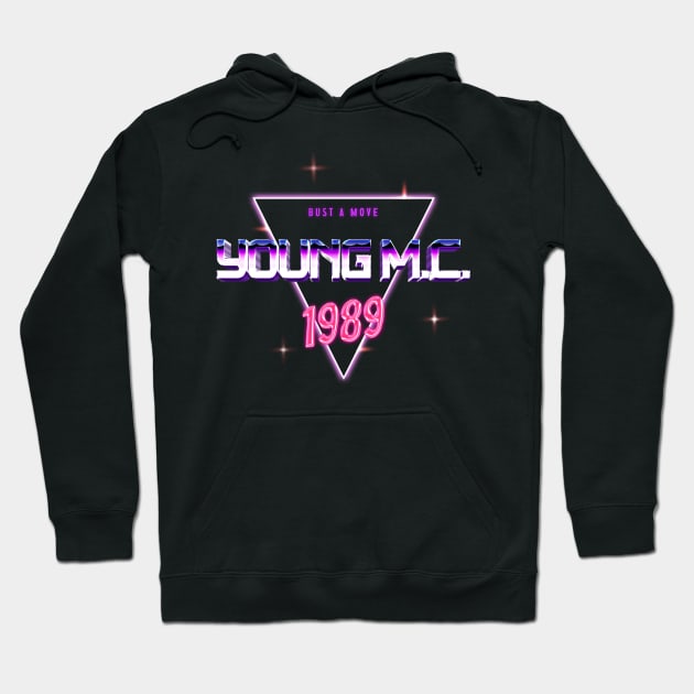 1989 young mc - retro triangle Hoodie by Mudoroth